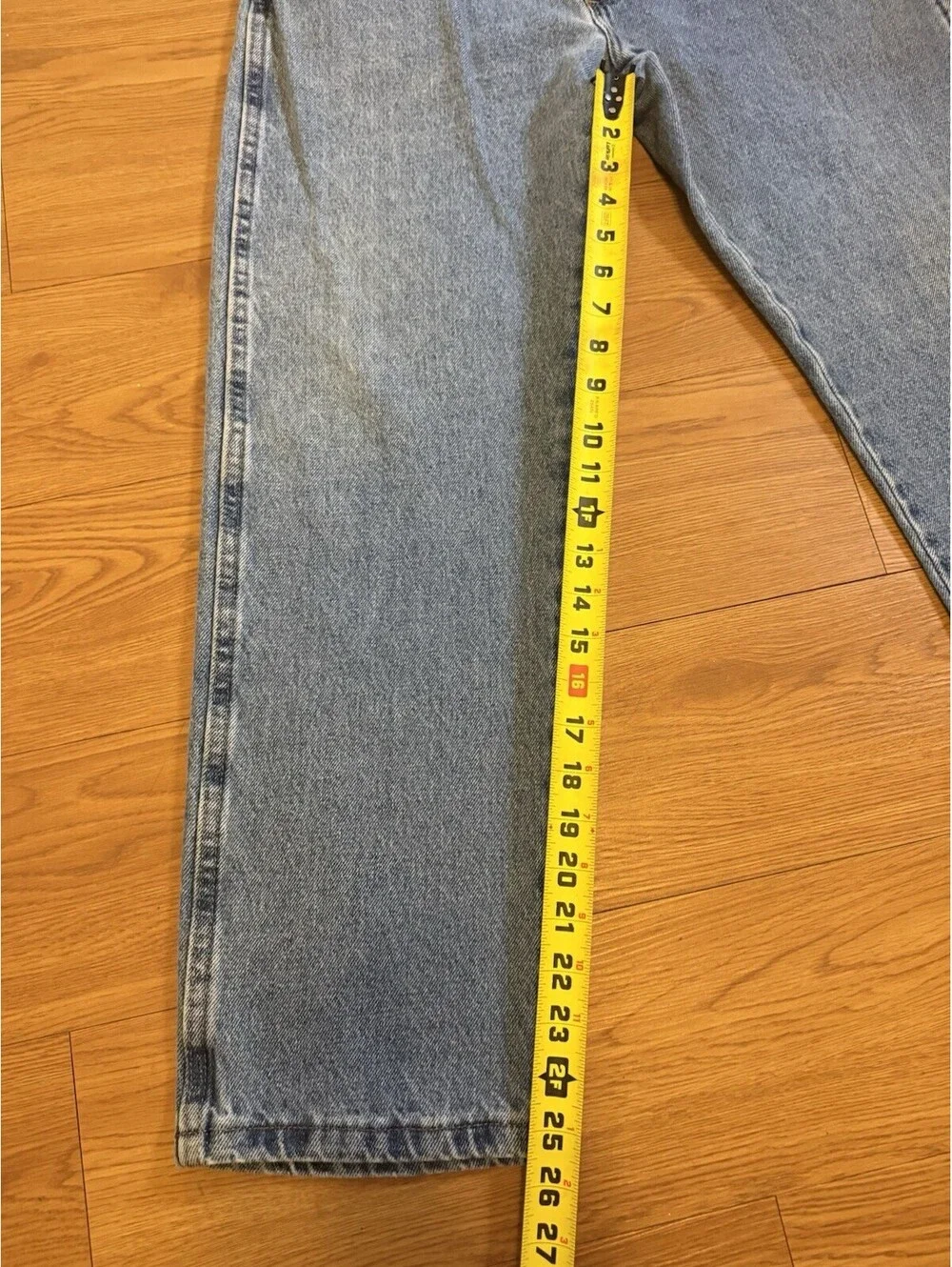 Vintage Rustler Jeans 34x29 Men’s Unisex Straight Leg Blue Denim Distressed